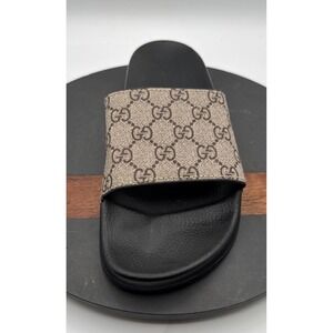 Gucci GG Supreme Slide Sandals Size 10 | LEFT SLIDE ONLY